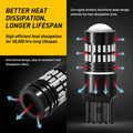 2X 7443 7444 LED Brake Tail Stop Light Bulbs for