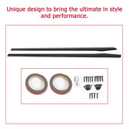 Side Skirt Extension Pair for Tesla Model S (2012–2019) Carbon Fiber Style