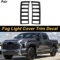 Fog Light Cover Trim Set for Toyota Tundra (2022–2025) Carbon Fiber Black