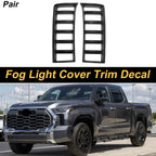 Fog Light Cover Trim Set for Toyota Tundra (2022–2025) Carbon Fiber Black