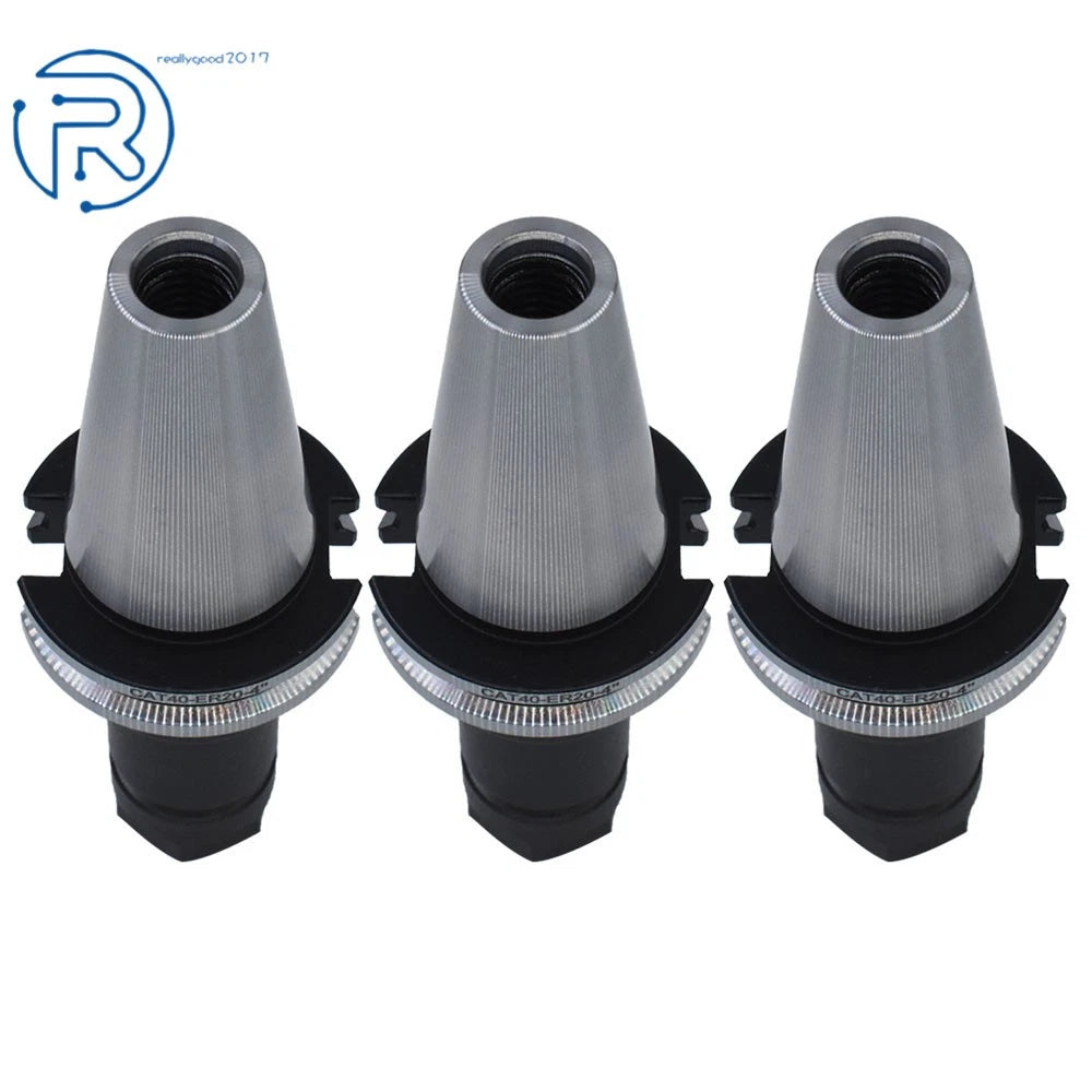 Set of 3 Chuck CAT40-ER20 4" Collet Chucks Tool Holder G6.3 15000RPM