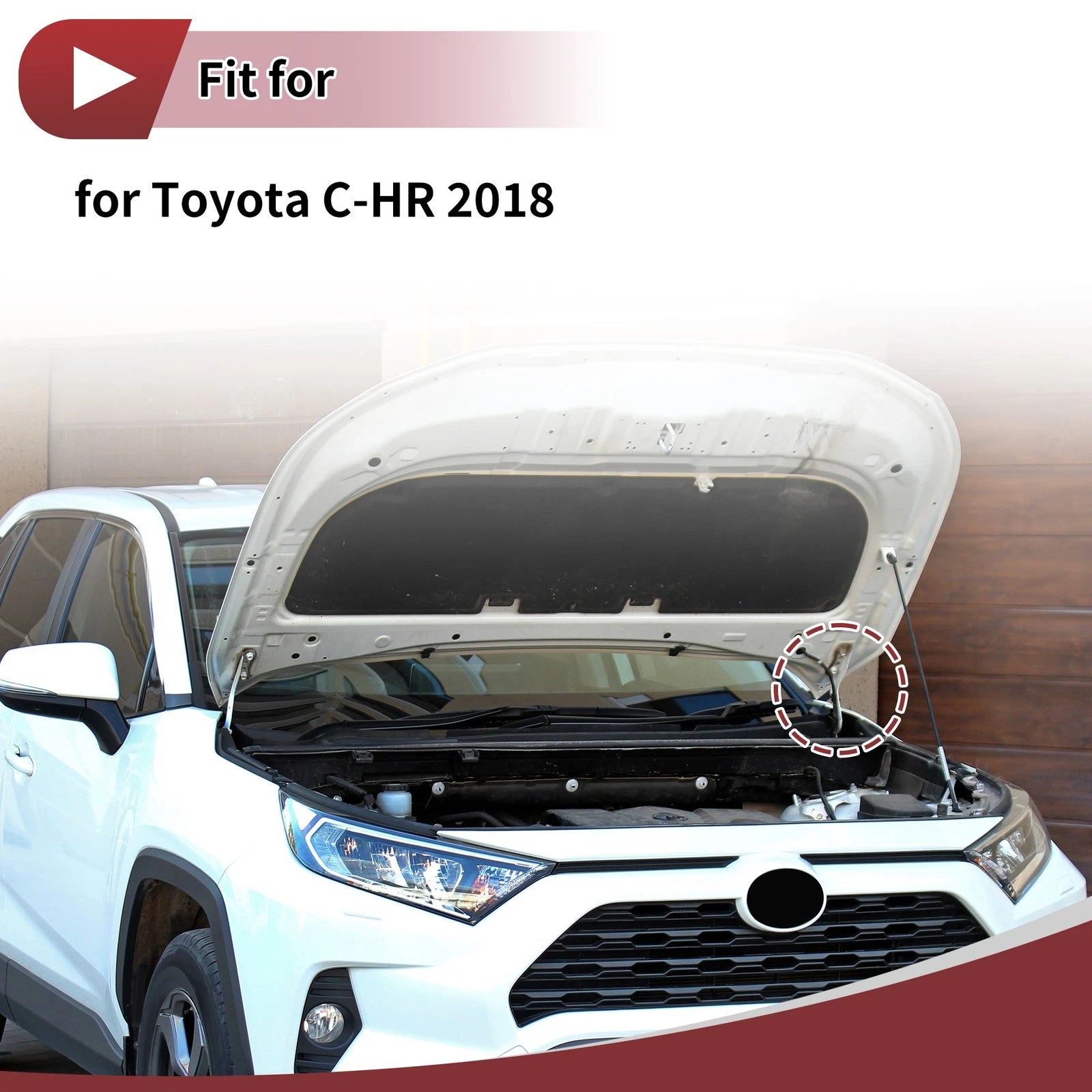 Hood Hinge for Toyota C-HR (2018) Left Side 1 pcs