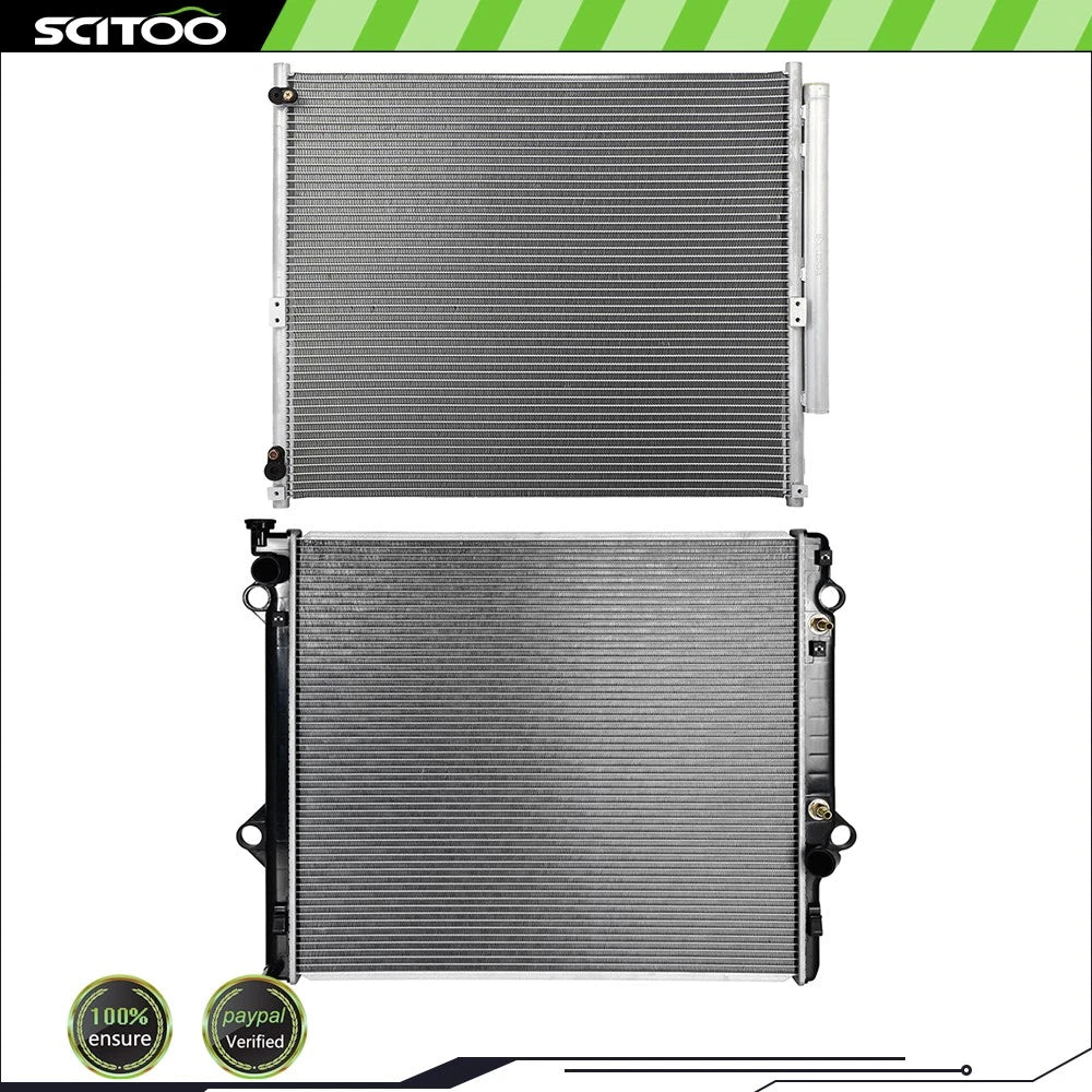Radiator and A/C Condenser Kit for Lexus GX470, Toyota 4Runner (2003–2009)