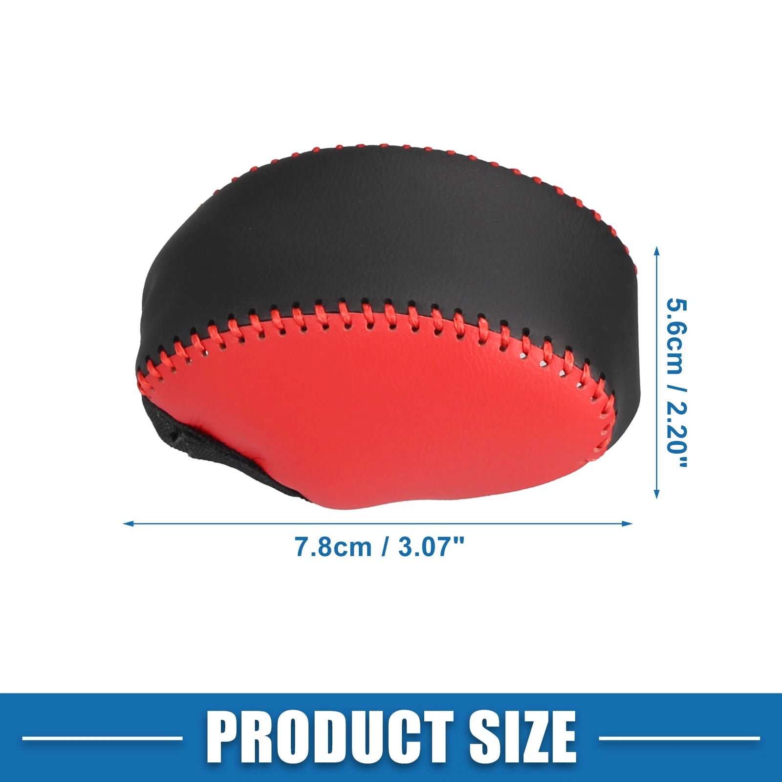 Automatic Gear Shift Knob Cover for Toyota RAV4 (2019–2023) Black Red