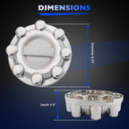 Chrome Wheel Center Hub Cap for Ford F250 F350 (2017–2022) HC3Z-1130-J