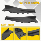 Windshield Wiper Cowl Extension Trim LH+RH for Nissan Pathfinder (2013–2020)