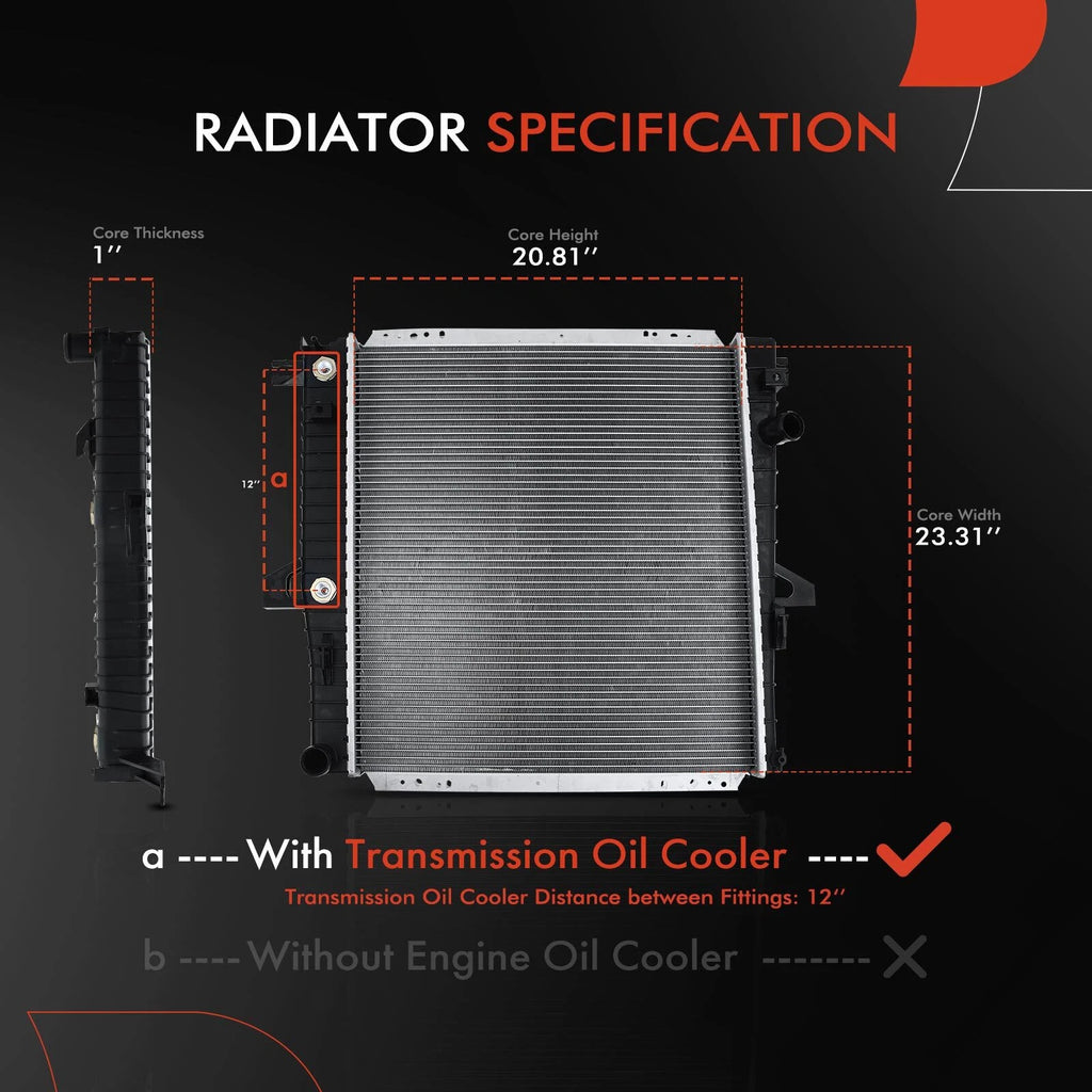 Radiator with Oil Cooler for Ford Ranger, Mazda B2300 (2001–2012)