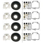 4X Carburetor Kit Float Ring Needle Gasket for Suzuki GSX600F GSX600 (1990–1996)