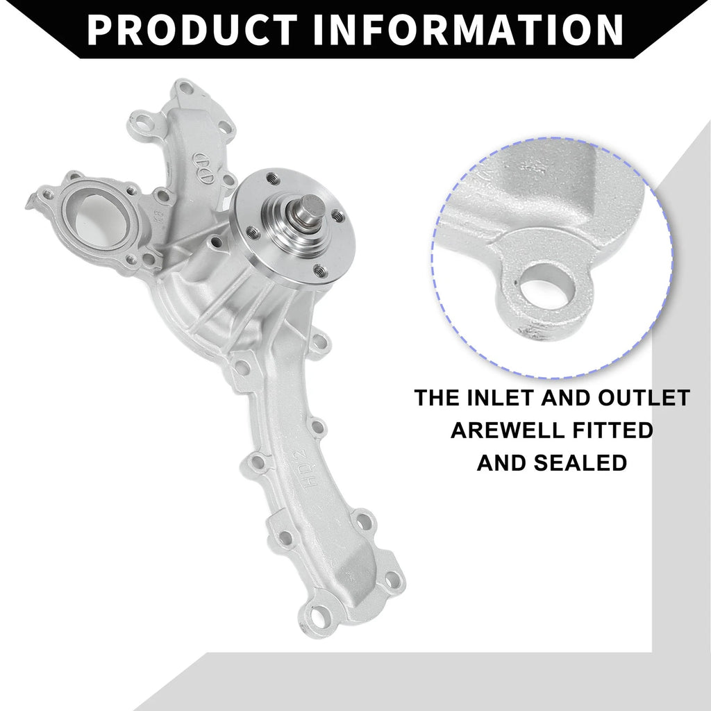 Water Pump for Toyota 4Runner (2010–2022) No. 1610039545 with Rubber Kit
