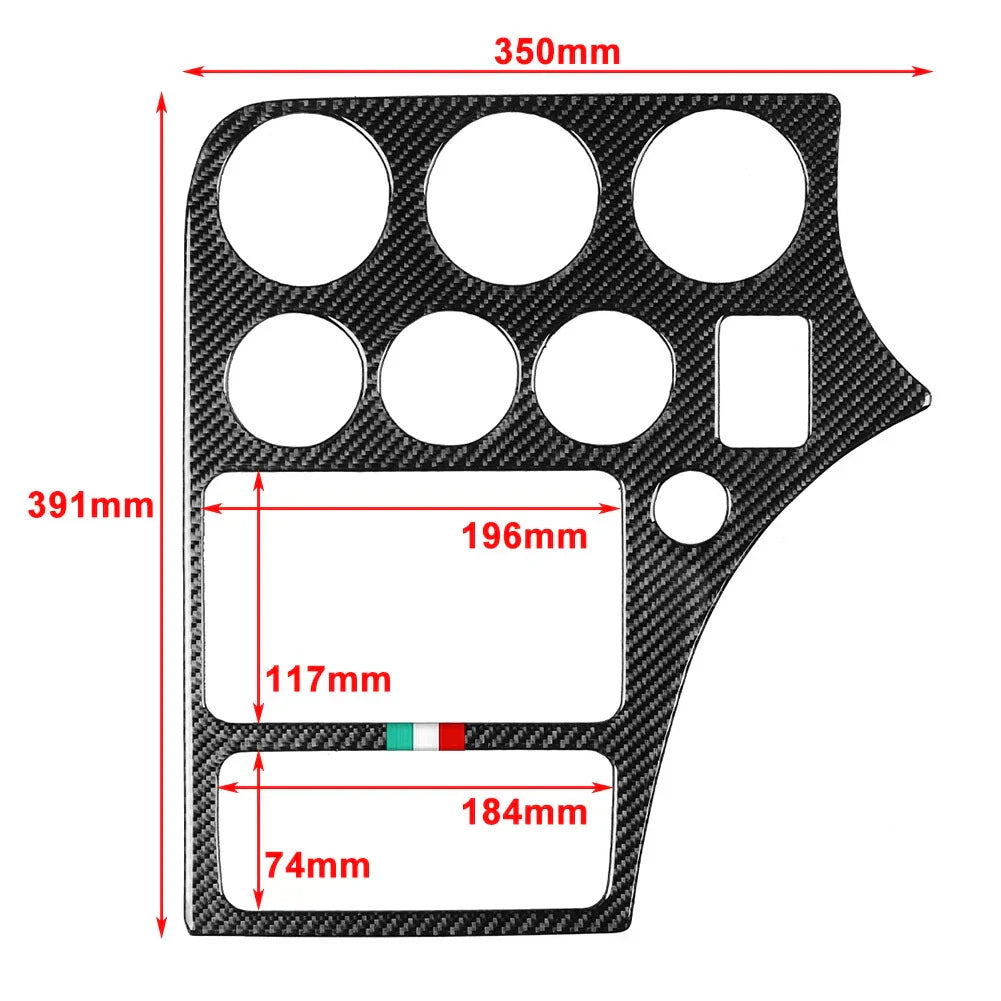 Center Console CD AC Panel Cover Trim for Alfa Romeo 159 (2006-2011)