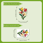 Lily Window Sticker for Balcony (40x29cm) - Waterproof PVC Decal