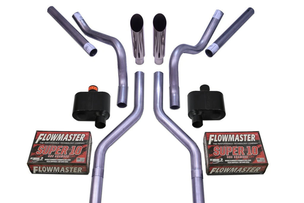 2.5" Dual Exhaust Kit for Suburban Yukon (1969–1972) - Flowmaster Super 10