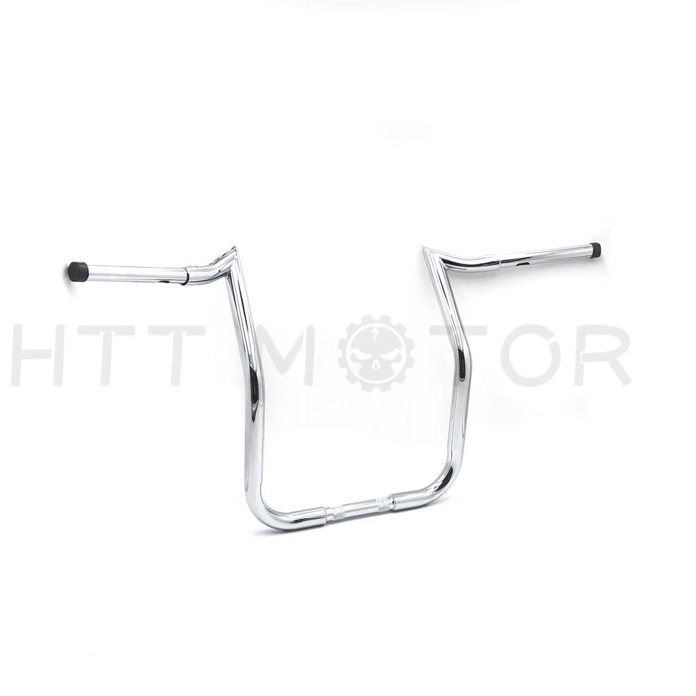 12" Chrome Handlebars for Harley Touring Batwing Fairing (1986–2017)
