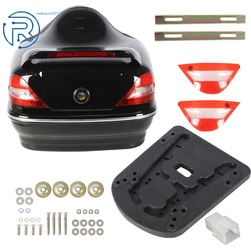 Motorcycle Trunk Case for Scooter (28L) with Tail Light