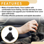 6 Speed Gear Shift Knob with Cover for Audi A3 (2010–2013)