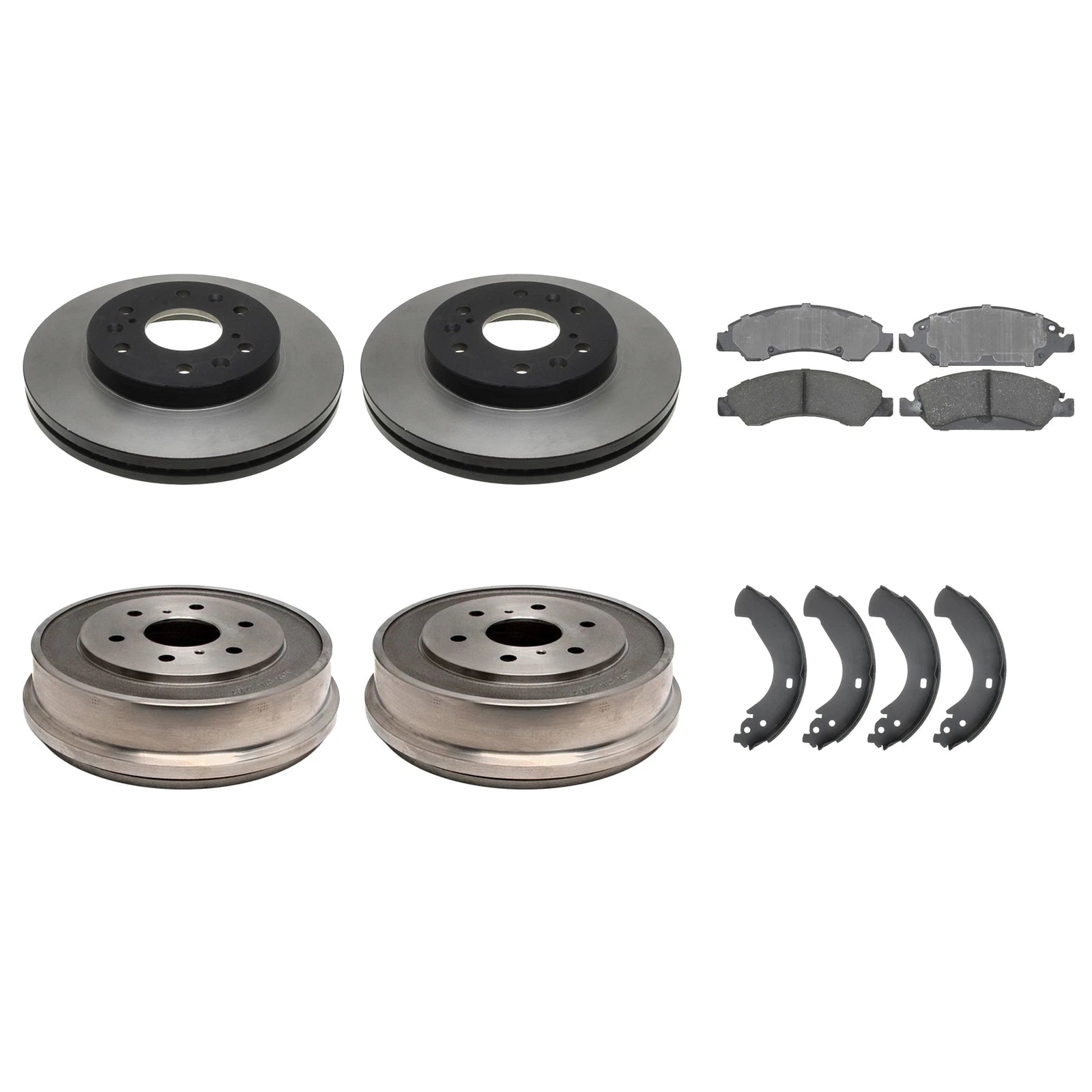 ACDelco Gold Brake Kit with Disc Rotors & Drum Shoes for Sierra