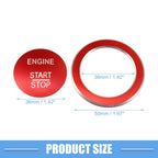 Engine Start Stop Button Cover Sticker for Mercedes-Benz A B C GLC GLA ML (2013–2023) Red