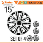 Set of 4 Wheel Hub Caps for All Makes Models (15")