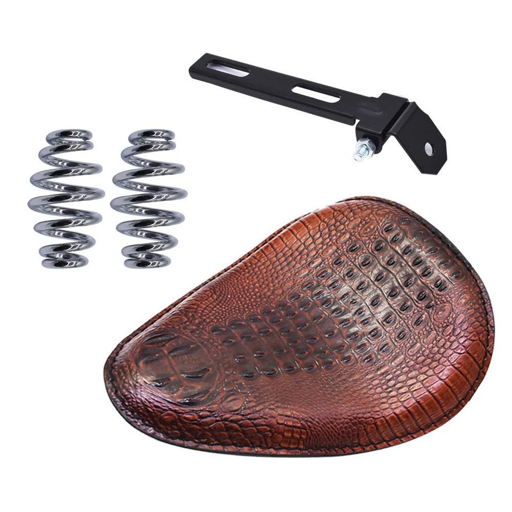 Leather Solo Seat for Honda Bobber Chopper