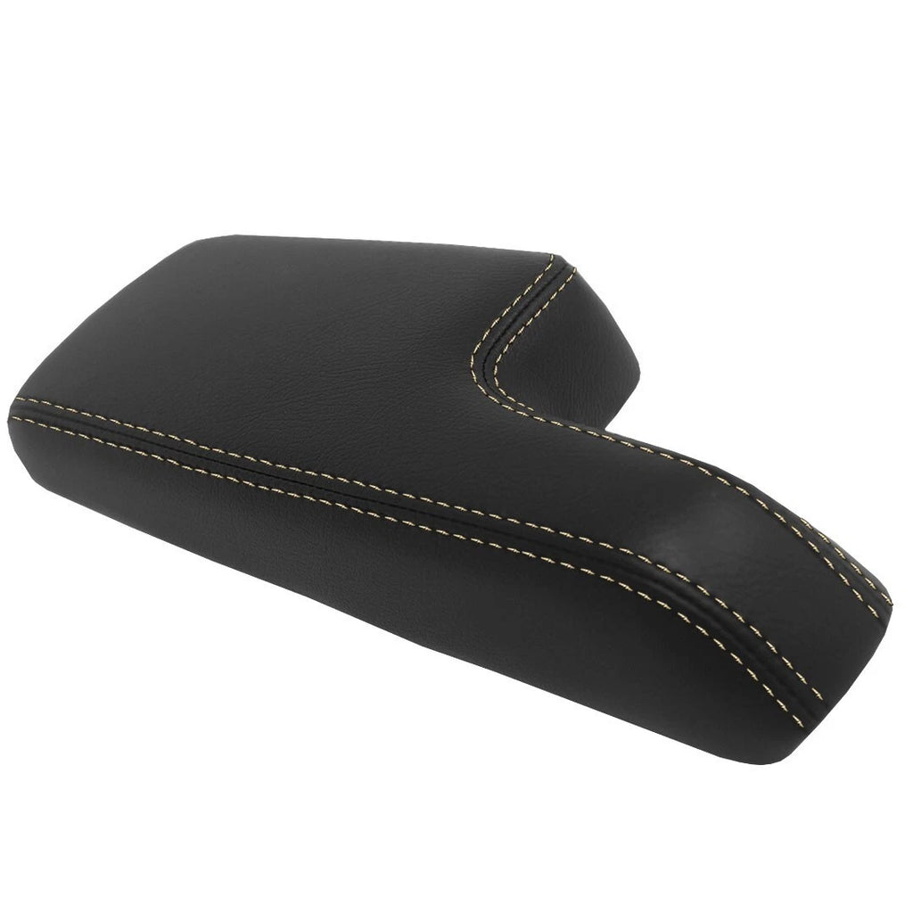 Center Console Armrest Cover for Honda Fit (2015–2019) Beige Stitch
