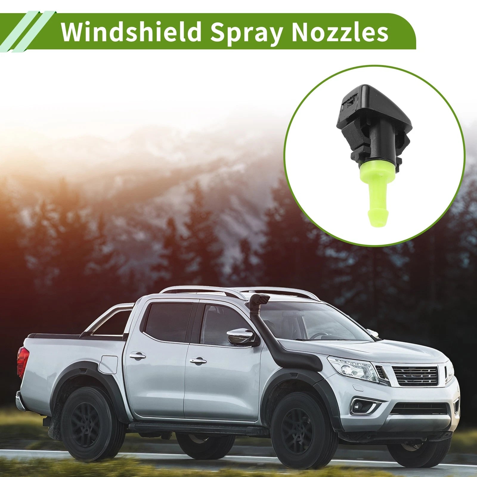 Windshield Washer Nozzle Set for Dodge 
