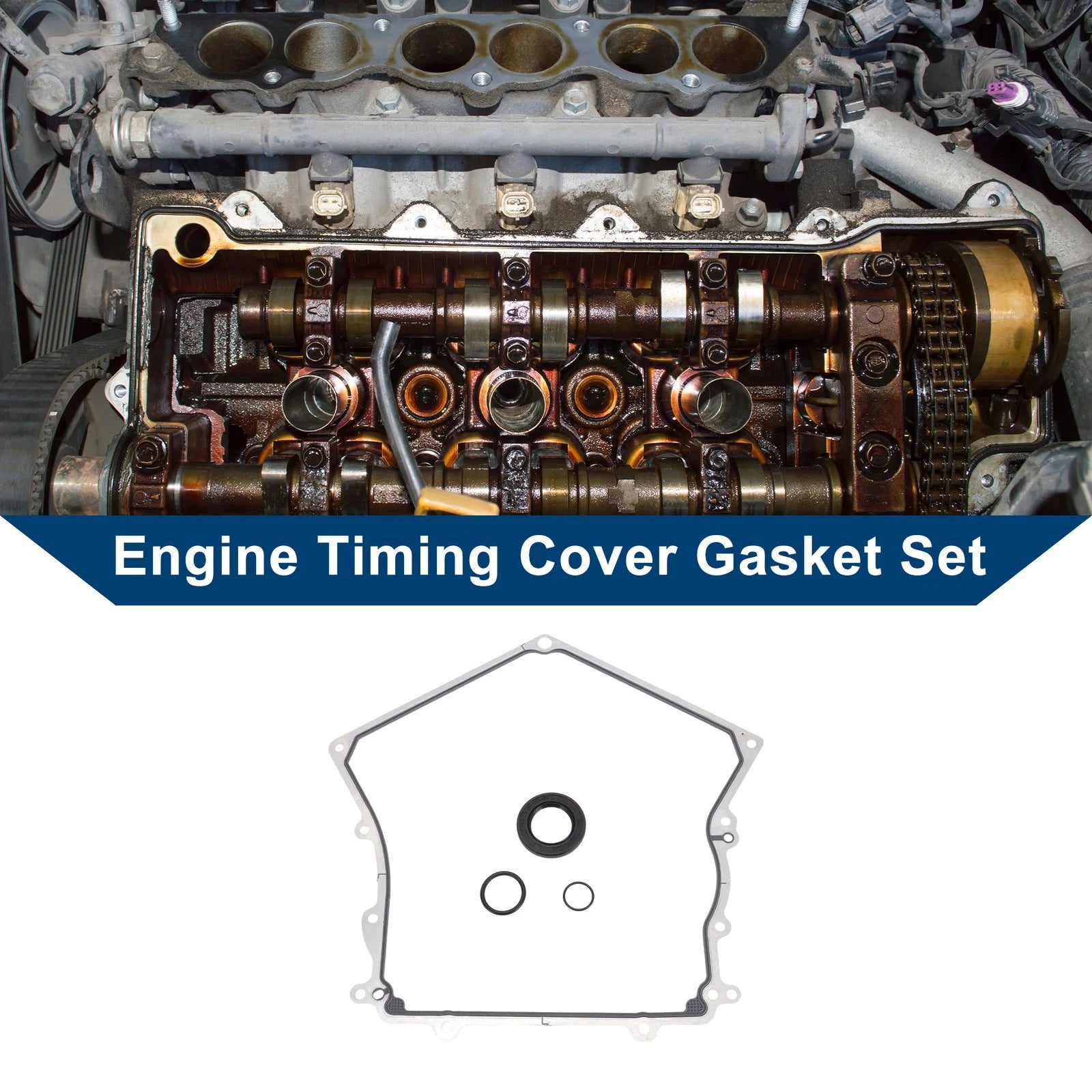 Set of 1 Engine Timing Cover Gasket TCS45035 for Chrysler 300 (2005–2010)