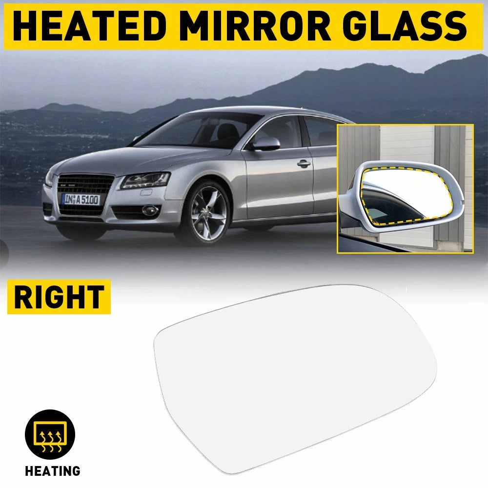 Heated Right Side Mirror Glass Backing for Audi A5 A3 S5 A4 Quattro (EOJ)