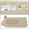 OE Style Interior Left Driver Sun Visor for Pathfinder/Infiniti (2013–2019) Beige