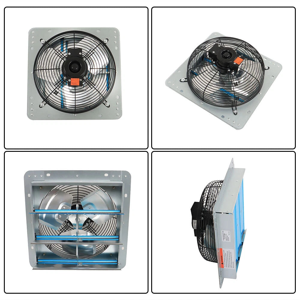 12" Wall Mounted Exhaust Fan for Home Use (1620 RPM)