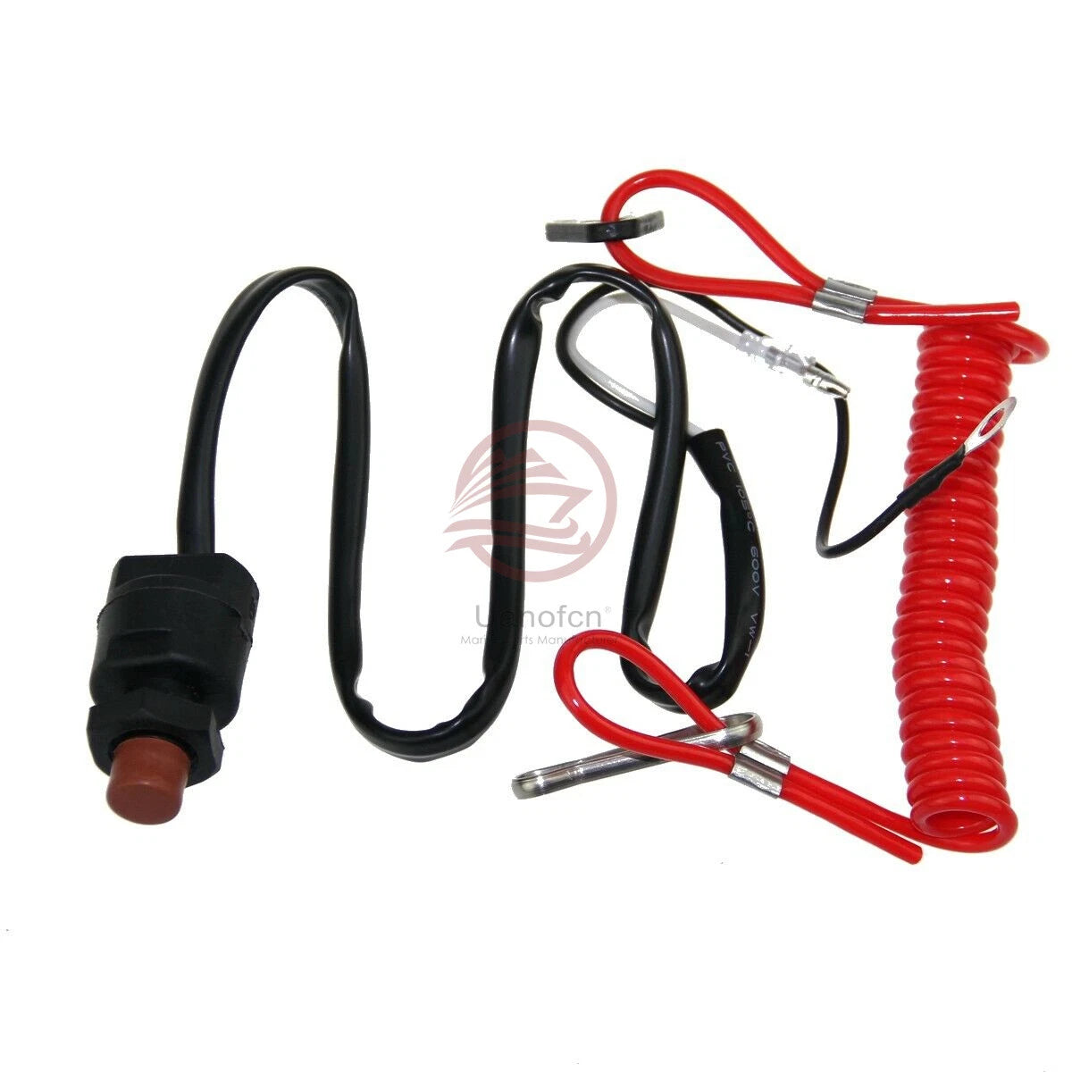 Kill Stop Switch Safety Lanyard for Yamaha Outboard 15-40HP (6E9-82575-09)