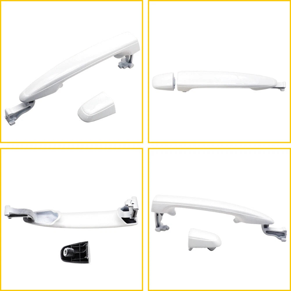 Set of 2 Exterior Door Handles for Toyota Sienna (2004–2010) White