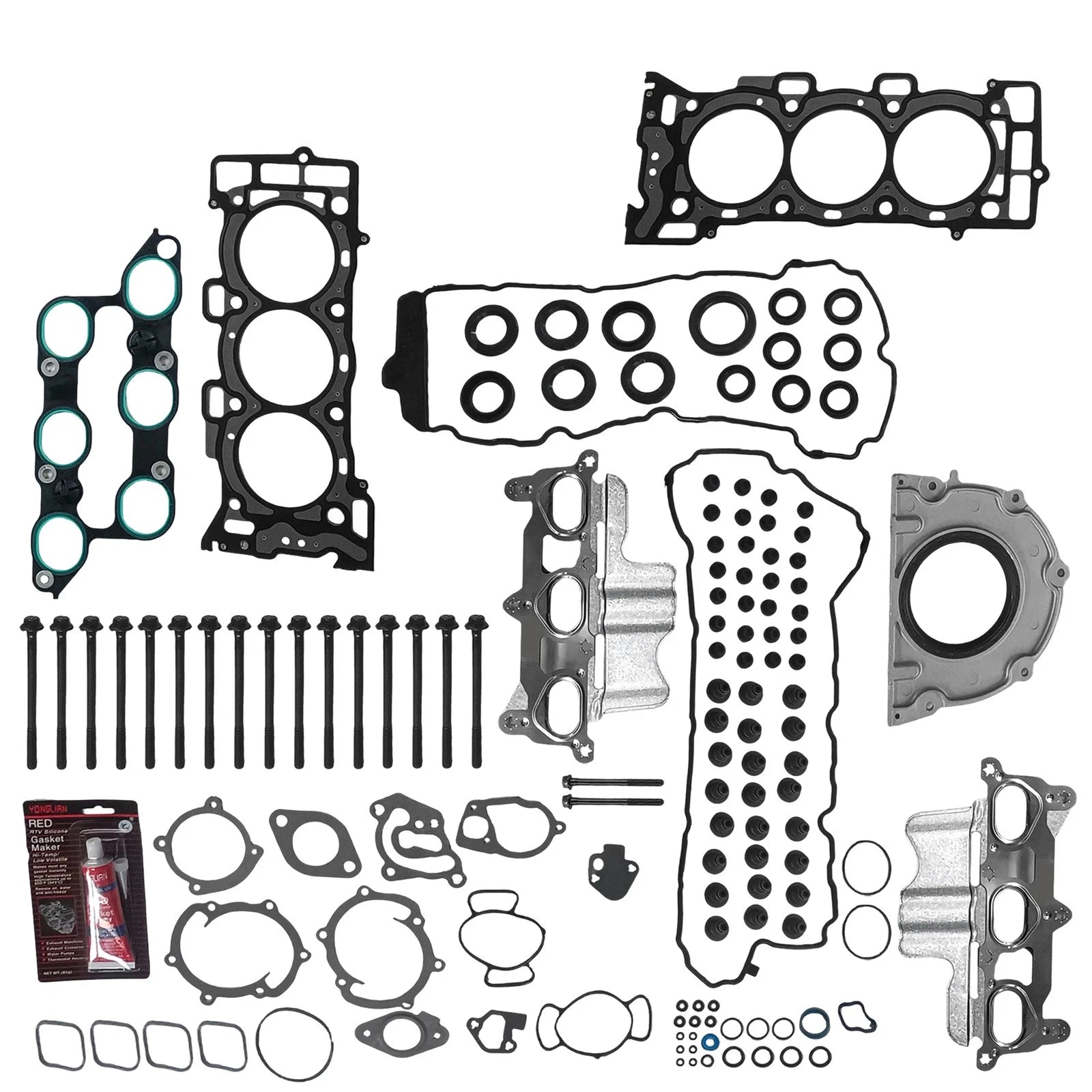 Full Gasket Set with Head Bolts for Buick Enclave GMC Chevrolet Saturn (2009–2016)