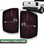 Tail Lights for Chevy Silverado 1500 2500 HD 3500 HD (2014–2018)