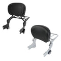 Chrome/Black Sissy Bar Backrest Luggage Rack for Harley Touring (1997-2008)