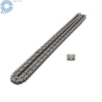 50 Heavy Duty Drive Roller Chain 10 Feet with 2 Connecting Links