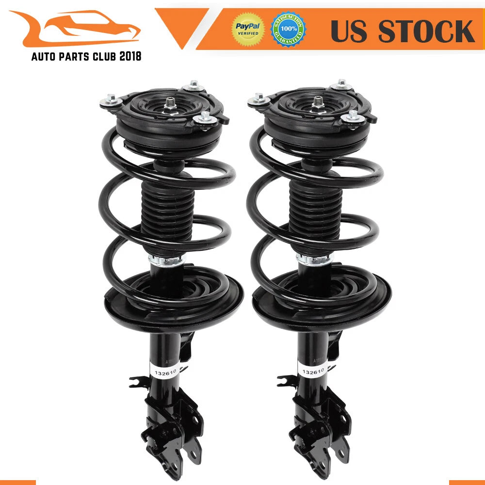 Front Struts with Coil Spring Assembly Sway Bar Kit for Nissan Quest (2011-2017)
