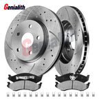 Front Disc Rotors & Ceramic Brake Pads for Jeep TJ Wrangler (1999–2006)