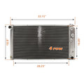 4 Row Radiator for Chevy Chevelle/Monte Carlo/El Camino (1968–1977)