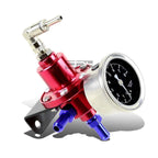 Adjustable Fuel Pressure Regulator 160 PSI with Liquid Gauge and Fitting