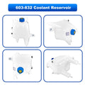 Coolant Recovery Reservoir Tank w/Cap for Ram ProMaster 1500 2500 3500 (2014-2021)