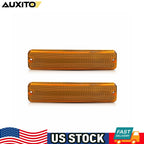 Set of 2 Amber Fender Side Marker Lights for Jeep CJ5 CJ7 Scrambler SJ (1976–1986)