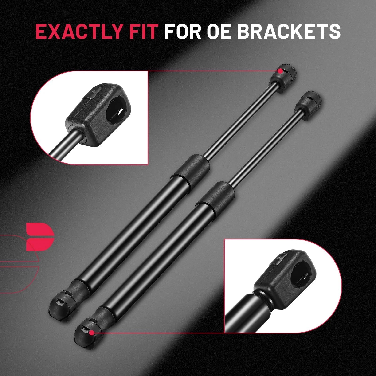 10Lbs Gas Struts for Snugtop Topper Canopy Toolbox Lid Rear Hatch (2014-2021)