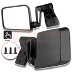 Set of 2 Manual Side View Mirrors for Jeep Wrangler (1987-2002)
