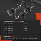 Set of 4 Front Upper & Lower Ball Joints for Chevrolet Corvette (1984–1996)
