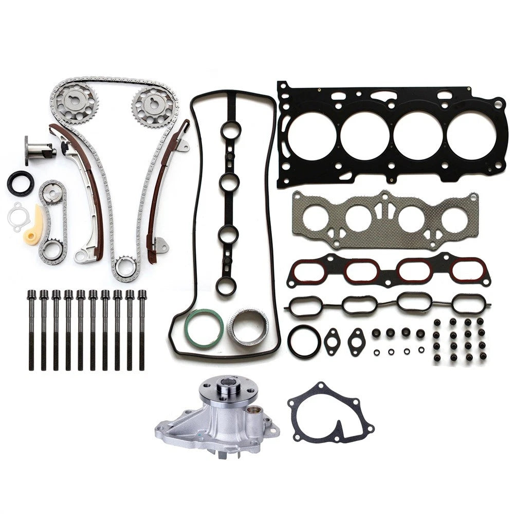 Head Gasket Set with Timing Chain Bolts & Water Pump for Toyota Camry (2007–2009)