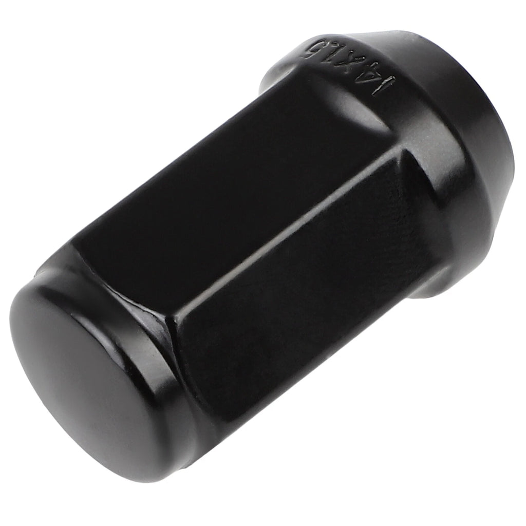 Set of 24 Bulge Acorn Lug Nuts 14x1.5 Black for Chevy Camaro Impala Tahoe