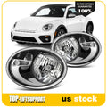 Headlight Assembly for Volkswagen Beetle (2012–2019) Black Housing Pair