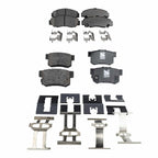 Brake Pad Set for Honda Accord (2003–2007) Front and Rear FWD