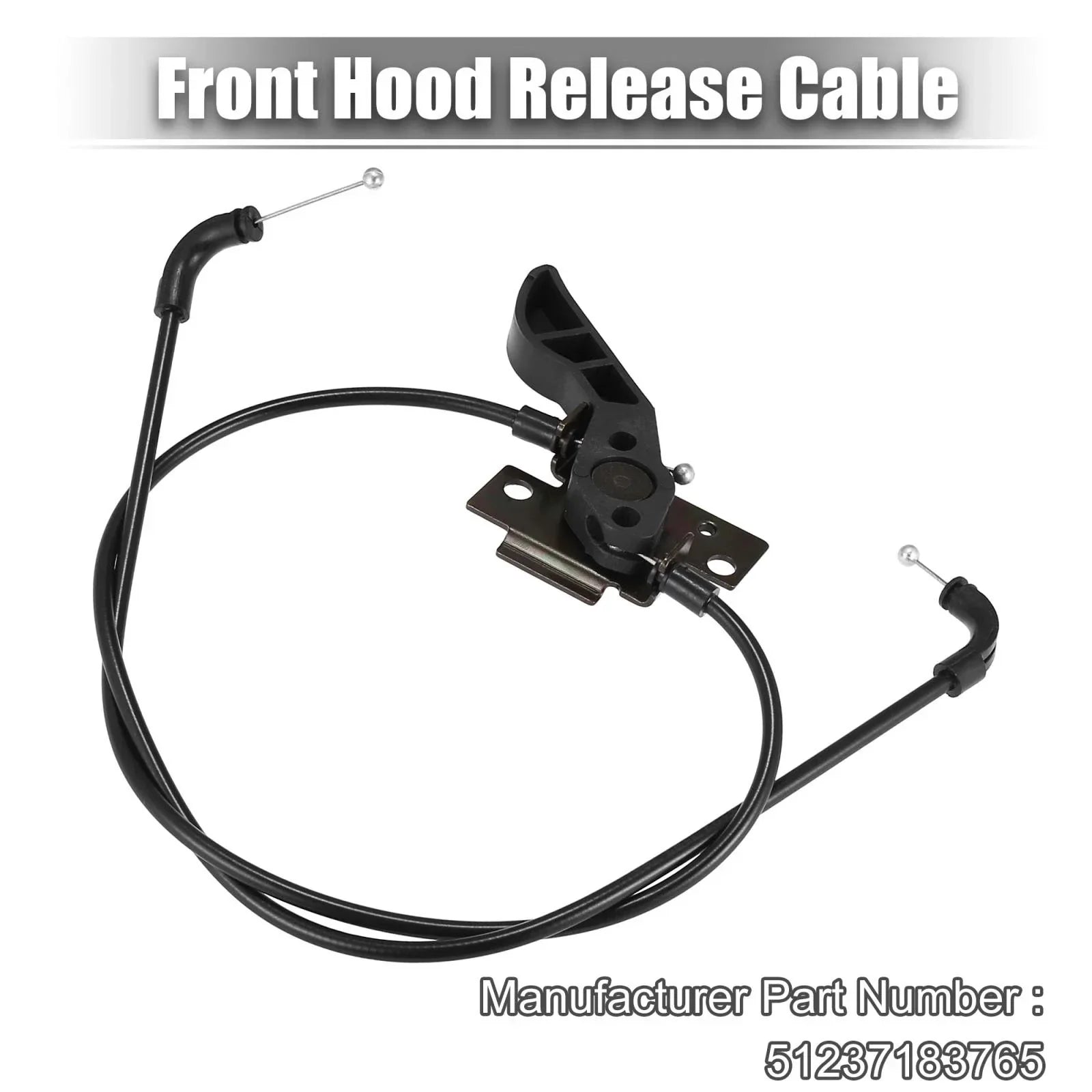 Front Hood Release Cable for BMW 528i 535i 530i 760Li