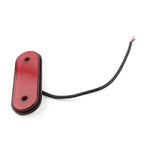 20 x 24V LED Oval Side Marker Light Tail Lamp Red for Trailer Truck Van